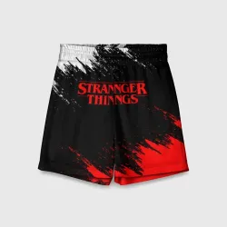Детские спортивные шорты 3D Stranger things Очень странные дела