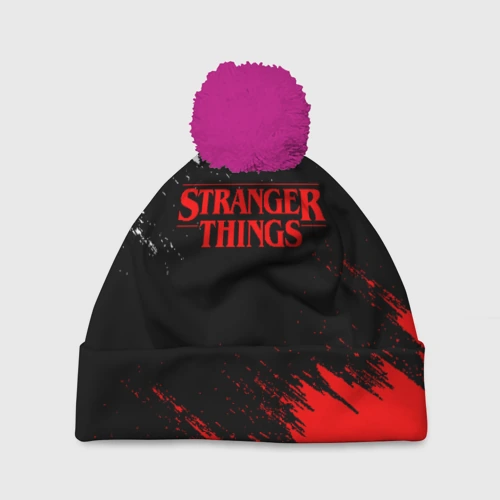 Шапка 3D c помпоном Stranger things Очень странные дела