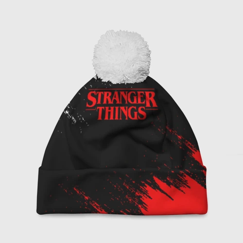 Шапка 3D c помпоном Stranger things Очень странные дела