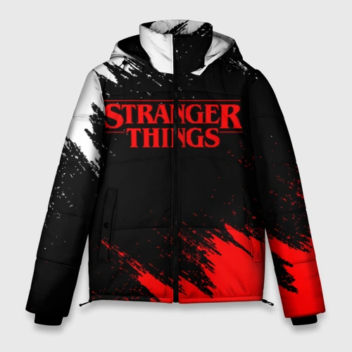 Мужская зимняя куртка 3D Stranger things Очень странные дела