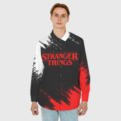 Мужская рубашка oversize 3D Stranger things Очень странные дела - фото 2