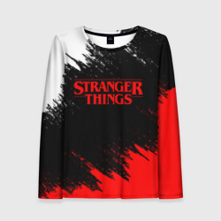 Женский лонгслив 3D Stranger things Очень странные дела