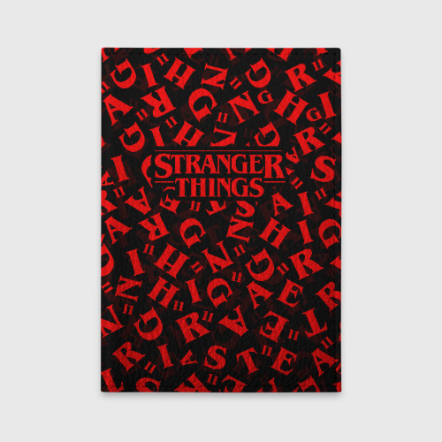 Обложка для автодокументов STRANGER THINGS, цвет черный