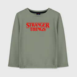 Детский лонгслив хлопок Stranger things