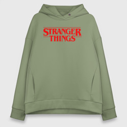 Женское худи Oversize хлопок Stranger things