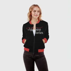 Женский бомбер 3D Дневники Вампира - фото 2