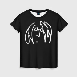 Женская футболка 3D Джон Леннон