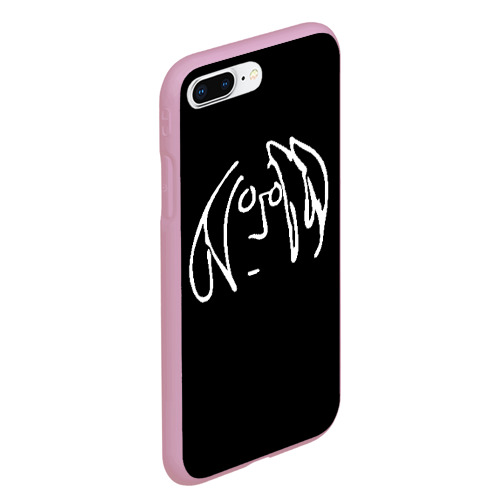Чехол для iPhone 7Plus/8 Plus матовый Джон Леннон, цвет розовый - фото 3