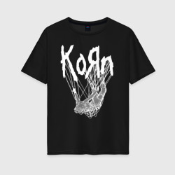 Женская футболка хлопок Oversize Korn: The Nothing