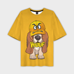 Мужская футболка oversize 3D Woof