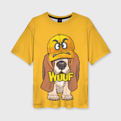 Женская футболка oversize 3D Woof