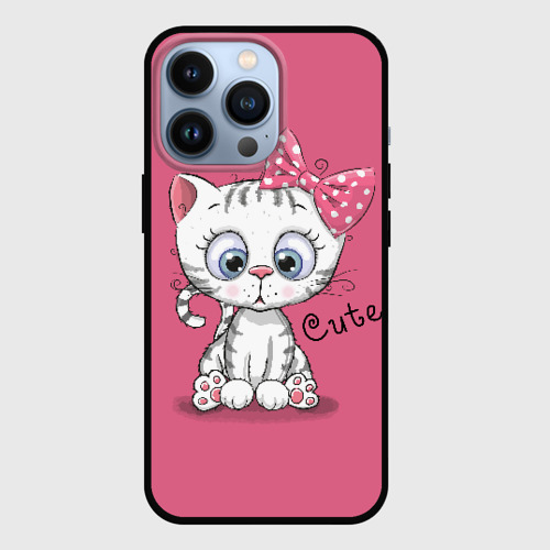 Чехол для iPhone 13 Pro Cute, цвет черный