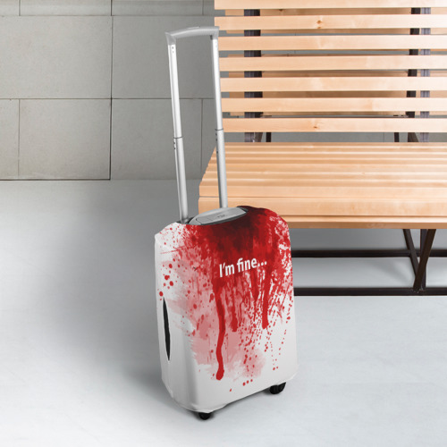 Чехол для чемодана 3D I'm fine halloween blood costume - фото 3