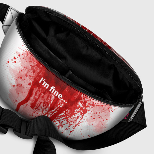 Поясная сумка 3D I'm fine halloween blood costume - фото 7