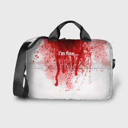 Сумка для ноутбука 3D I'm fine halloween blood costume