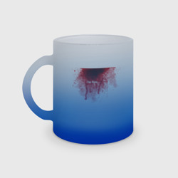 Кружка матовая стеклянная I'm fine halloween blood costume