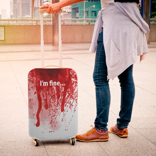 Чехол для чемодана 3D I'm fine halloween blood costume - фото 4