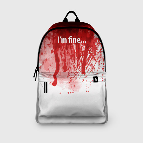 Рюкзак 3D I'm fine halloween blood costume - фото 4