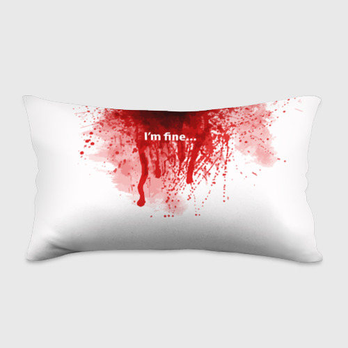 Подушка 3D антистресс I'm fine halloween blood costume