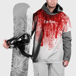 Накидка на куртку 3D I'm fine halloween blood costume