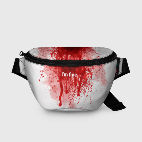 Поясная сумка 3D I'm fine halloween blood costume