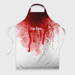 Фартук 3D I'm fine halloween blood costume