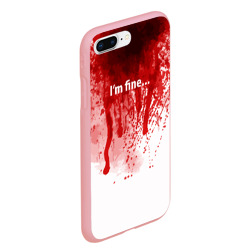 Чехол для iPhone 7Plus/8 Plus матовый I'm fine halloween blood costume - фото 2