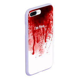 Чехол для iPhone 7Plus/8 Plus матовый I'm fine halloween blood costume - фото 2