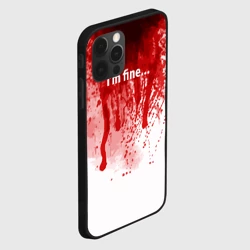 Чехол для iPhone 12 Pro I'm fine halloween blood costume - фото 2