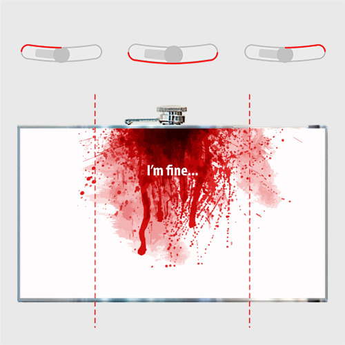 Фляга I'm fine halloween blood costume - фото 5