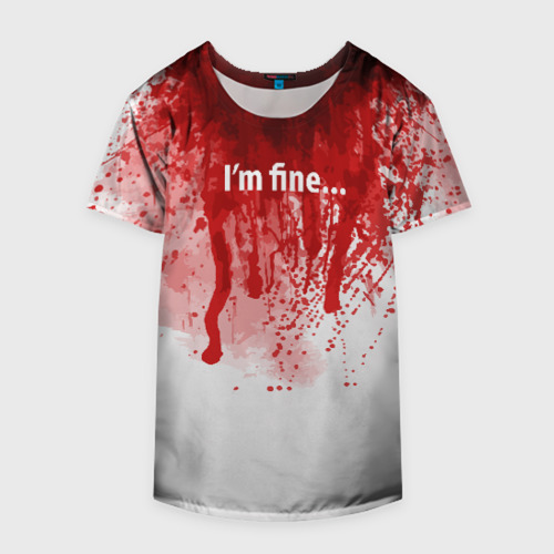 Накидка на куртку 3D I'm fine halloween blood costume, цвет 3D печать - фото 4