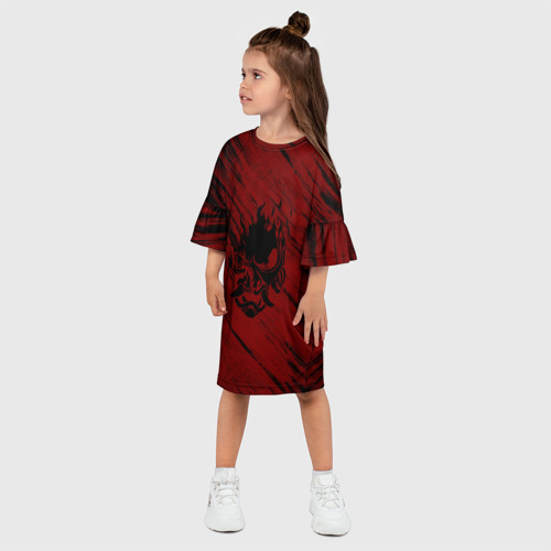 Детское платье 3D Samurai, цвет 3D печать - фото 3