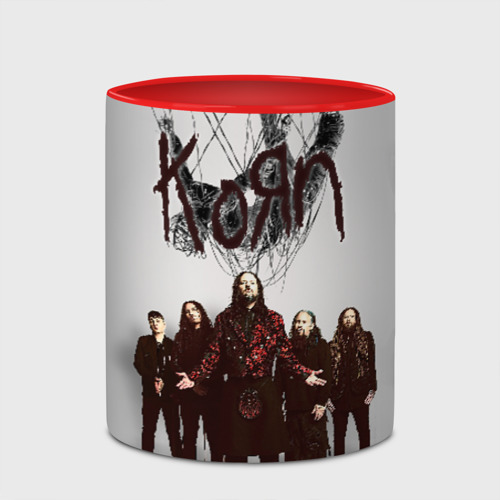 Кружка с полной запечаткой Korn: The Nothing, цвет белый + красный - фото 4