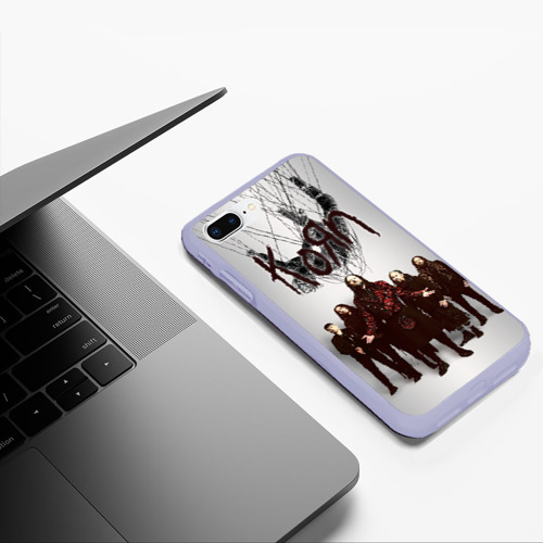 Чехол для iPhone 7Plus/8 Plus матовый Korn: The Nothing, цвет светло-сиреневый - фото 5