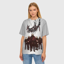Женская футболка oversize 3D Korn: The Nothing - фото 2