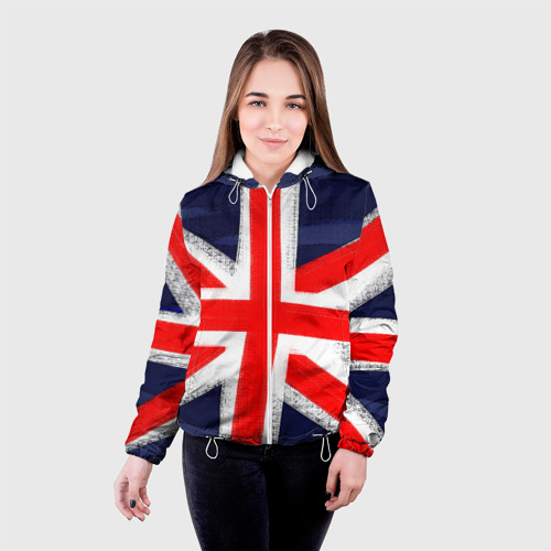 Женская куртка 3D Великобритания, цвет белый - фото 3