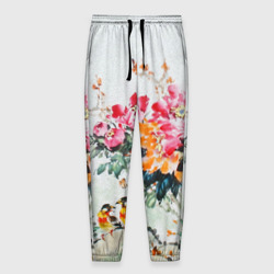 Мужские брюки 3D Японские цветы