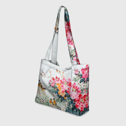 Пляжная сумка 3D Японские цветы - фото 2