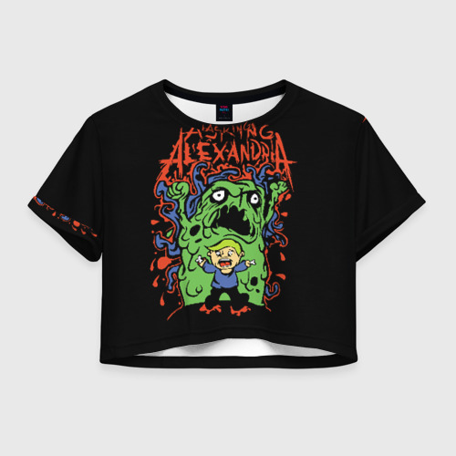 Женская футболка Crop-top 3D Asking Alexandria, цвет 3D печать