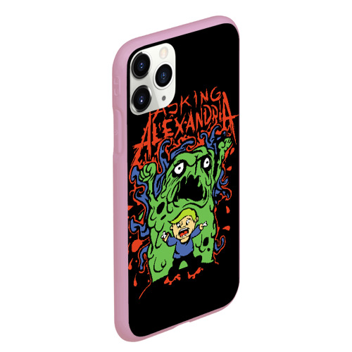 Чехол для iPhone 11 Pro Max матовый Asking Alexandria, цвет розовый - фото 3