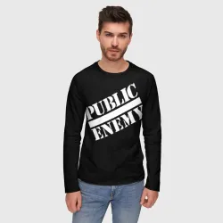 Мужской лонгслив 3D Public Enemy - фото 2
