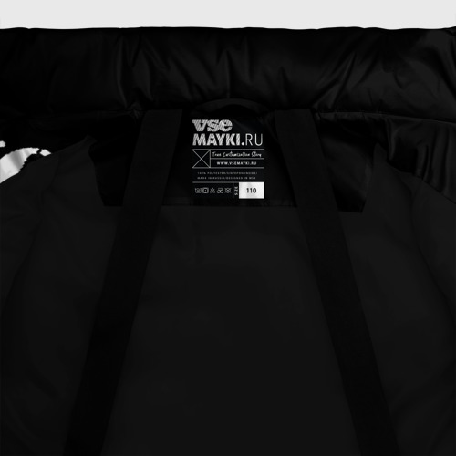 Зимняя куртка для девочек 3D Public Enemy, цвет черный - фото 7