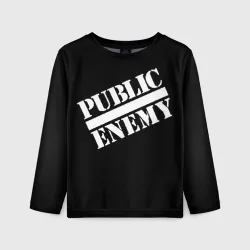 Детский лонгслив 3D Public Enemy