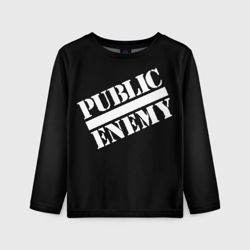 Детский лонгслив 3D Public Enemy