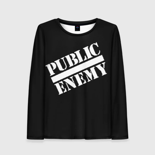 Женский лонгслив 3D Public Enemy