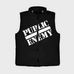 Женский жилет утепленный 3D Public Enemy