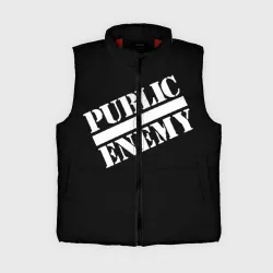 Женский жилет утепленный 3D Public Enemy
