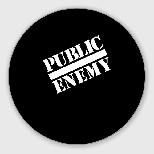 Круглый коврик для мышки Public Enemy