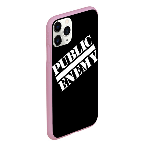 Чехол для iPhone 11 Pro Max матовый Public Enemy, цвет розовый - фото 3