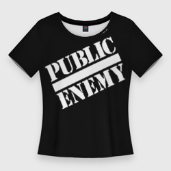 Женская футболка 3D Slim Public Enemy